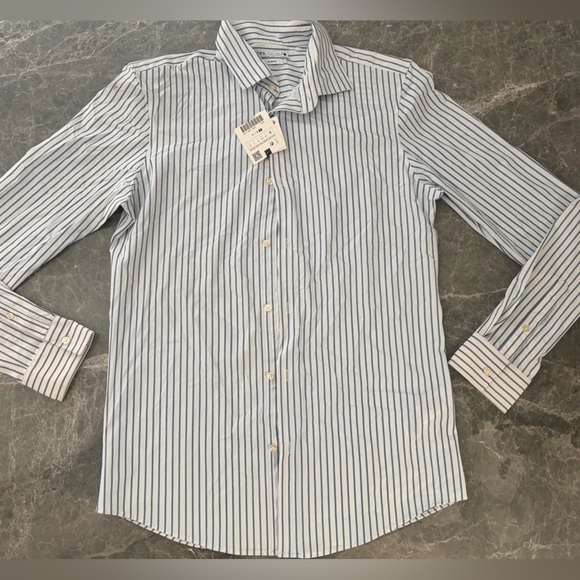 Zara Other - Zara Men’s striped stretch shirt